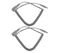 LRXIYODE 2 Pièces Lot de 2 Cordons d'Alimentation Résistants à la Chaleur pour Poignée de Perceuse à Ongles Électrique Vitesse Élevée 30000 Tours/Minute, Câble Moteur de Remplacement Gris