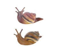 LRXIYODE 2 pièces Lot de Figurines Escargot Réalistes Plastique Modèles Animaux Educatifs pour Garçon Fille Décoration Vivid Simulation