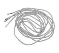 LRXIYODE 2 Pièces Lot de Lacets Décoratifs Blancs à Cristaux Cordons Ronds pour Chaussures Sweats à Capuche et Pantalons de Survêtement Accessoires Brillants pour Baskets et Talons