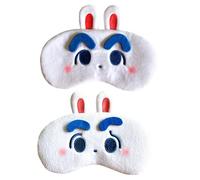 LRXIYODE 2 pièces Masque de Sommeil Mignon pour Filles et Adultes Protège les Yeux Soulage la Fatigue Oculaire Confortable et Léger pour Dormir et Voyager Style Aléatoire