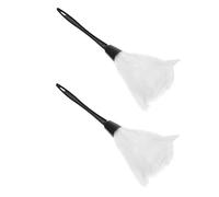 LRXIYODE 2 Pièces Mini Plumeau de Maid Plumes pour Garçon Fille Accessoire Photo et Compact pour Dhalloween et Cosplay Lot