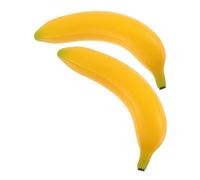 LRXIYODE 2 pièces Orff Instrument Simulation Fruit Sandbox Toy Handheld Egg Shakers Musical Shaker Toy Realistic Fake Banana for Play