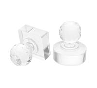 LRXIYODE 2 pièces Outil de Pressage Maquillage avec Moulage Carré et Rond Tampon Presse Poudre Compacte Portable pour Réparation Palette Fards à Paupières et Blush