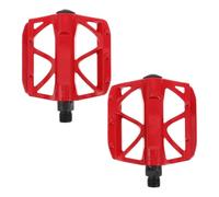 LRXIYODE 2 Pièces Pédales de Vélo VTT Alliage Aluminium avec Surface Antidérapante Plateforme Large et Système à Roulement Scellé Rouge pour Vélo de Route et Gravel