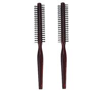 LRXIYODE 2 pièces Peigne de Coiffure Bois pour Cheveux Bouclés de Brosses à Cheveux avec Dents Arrondies pour Soin Capillaire Coiffage Doux