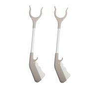 LRXIYODE 2 pièces Pince Ramassage Déchets Alliage Aluminium pour Seniors Outil Préhension Flexible à Main pour Ramasser Ordures et Objets Espaces Publics