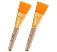 LRXIYODE 2 pièces Pinceaux Applicateurs pour Masque Visage Brosse Douce pour Application Uniforme de Boue Faciale Compacte et Réutilisable Soin Peau Sensible et Mixte