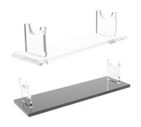 LRXIYODE 2 Pièces Support de Baguettes de Batterie en Acrylique | Rangement à Fentes Séparées, Maintien Vertical et Bords Polis, pour Séances D'enseignement et Pratique