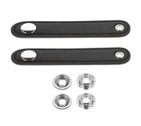 LRXIYODE 2 Sangles de Soufflet en Cuir Noir, 10 Cm D'espacement, Accessoires pour Accordéon Universels, Ceintures à Soufflet Doubles Résistantes, Fourniture de Courroies pour Accordéon,