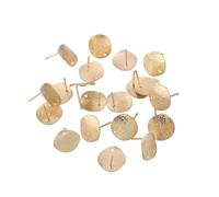 LRXIYODE 20 Pièces Boucles Doreilles Femme avec Trous Plat et Rond Dorées Bijoux et Durables pour Fête et
