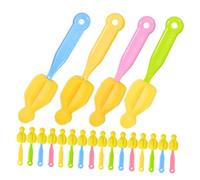 LRXIYODE 20 Pièces Brosse Éponge pour Tétine Nettoyage Biberon Bébé Portable Facile à Rincer Utilisation en Déplacement