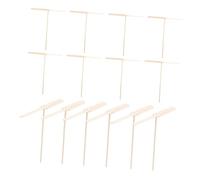 LRXIYODE 20 pièces Jouets Volants Bois Naturel pour Garçon Fille Jouets à et Attraper Amusants Faciles à Utiliser pour Jeux Plein Air