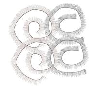 LRXIYODE 20 pièces Lot de Faux Cils pour Poupées DIY Fibres Ultra Fines Noirs et Marron Accessoires Réalistes pour Fabrication de Poupées Look Naturel et Confortable