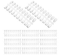 LRXIYODE 200 pièces Nuancier Ongles Transparent Solide Pratique pour Nail Art Accessoire Conseil Couleur pour Salon Manucure