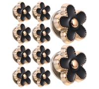 LRXIYODE 20pièces Couvre-boutons à Clip Boutons-pression Décoratifs Attaches-boutons Métalliques pour Vêtements Robes et Chemises sans Couture