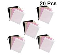 LRXIYODE 20pièces Lot Rangement Non Tissés Sac à Double Cordon Sac De Rangement Portable pour Collecte Objets Et Organisation Affaires