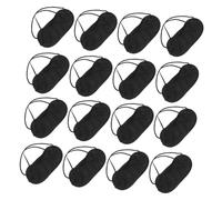 LRXIYODE 24 Pièces Masque de Sommeil Polyester Noir Lot de Cache-yeux Élastique Bloquant la Lumière pour Voyage Sieste Jeux et Détente