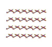 LRXIYODE 24 Pièces Modèles Mousse Requin Volant Cercle Autour Facile à Assembler pour Fête et Jeu Extérieur Couleurs Aléatoires Couleur Aléatoire