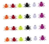 LRXIYODE 24 Pièces Patch Spider Brodé Halloween Feutre Accessoires Diy pour Décoration Intérieure et Extérieure Activités Familiales et Projets Créatifs