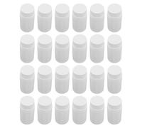 LRXIYODE 24 Pièces Portable Pill Containers With Leakproof Screw Caps Wide Mouth Plastic Tablet Bottles For Medicine Storage And Travel Compact Capsule Holders With Bamboo Segment Design