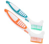 LRXIYODE 2ensembles Kit De Brosses à Dents De Voyage Compactes avec Étui Portable Étanche Brosse Dure Double Face pour Nettoyage Buccal Extérieur Ensemble Orange Et Vert
