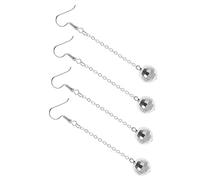LRXIYODE 2paires Boucles Oreilles Disco Oreilles Pendantes Miroir Style Années Pour Femmes Accessoires Brillants Et Modernes