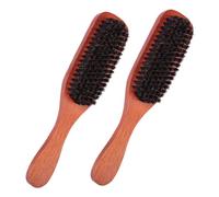 LRXIYODE 2Pièces Brosse à Bois et Hommes à Poils de Sanglier Brosse Douce pour Voyages et Utilisation à Domicile