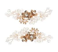 LRXIYODE 2pièces Clips De Chaussures Décoratifs Pour Mariage Accessoires Amovibles Avec Fleurs Strass Pour Femmes Éléments Brillants Pour Embellir Vos Chaussures De Mariée