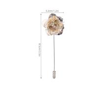 LRXIYODE 2pièces Epingle De Revers Forme De Fleur Pour Homme Accessoire De Costume Broche De Mariage Lot De Épingles Décoration De Corsage Pour Smoking Et Événements Formels