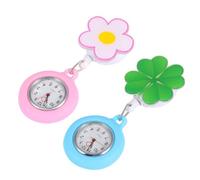 LRXIYODE 2pièces Montre Infirmière Rétractable avec Clip Accessoires Créatifs pour Infirmières Et Étudiants Trotteuse Pratique Et