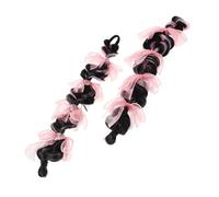 LRXIYODE 2pièces Perruque De Princesse Pour Garçon Fille Avec Tresses Extensions De Cheveux Synthétiques Avec Nœuds Pour Filles Tout-petits Déguisements Fêtes Et Jeux