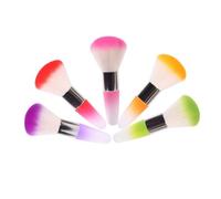 LRXIYODE 2pièces Pinceau Poussière Ongle Nettoyant Pinceau Depoussierant Vernis à Ongles pour Usage Salon et Maison Couleurs Assorties Couleur Aléatoire