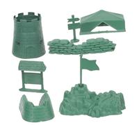 LRXIYODE 3 Ensembles Modèles Militaires à Assembler pour Jouets de Construction DIY Accessoires pour Décors de Sable pour Garçons Ans