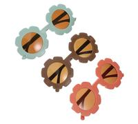 LRXIYODE 3 Paires de Soleil pour Tout Petits Garçon Fille Durables Pc Légères et Amusantes pour et pour Fêtes et Festivals
