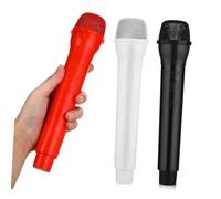 LRXIYODE 3 Pièces Accessoires de Microphone pour Enfants Jouer Musical Microphone pour Costume Faux Micro Accessoire de Micro pour Enfants Karaoke