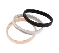 LRXIYODE 3 pièces Bracelets Métalliques Élastiques pour Hommes Manchette Extensible Antidérapante Maille Printemps Lot de Brassards Mode Accessoire Ajustable pour Bras Couleur Aléatoire