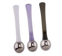 LRXIYODE 3 pièces Cuillère de Massage pour Contour des Yeux Alliage de Zinc Outil Facial Compact pour Atténuer les Ombres et Soulager la Fatigue Oculaire Usage Personnel et Institut de