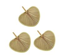 LRXIYODE 3 Pièces Éventail Artisanal Paille de Éventails Décoratifs pour Mur Accessoire de Danse et Photo pour Décoration Intérieur et Événements