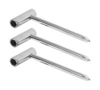 LRXIYODE 3 Pièces Kit de 3 Clés Hexagonales 8 Mm pour Réglage Truss Rod Guitare Électrique et Acoustique, Outil de Réparation Précision en Métal Argenté, Accessoire Indispensable pour