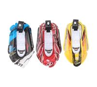 LRXIYODE 3 pièces Mini Bateau Gonflable à Hélice de Bain pour Tout Petits à Remontoir Bleu Rouge Jaune