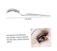 LRXIYODE 3 pièces Outil Auxiliaire pour Faux Cils Support Ajustable pour Extension et Affichage Blanc Adapté à Usage Professionnel et Personnel