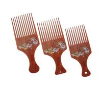 LRXIYODE 3 pièces Peigne Coiffant Vintage pour Hommes Peignes Lisses Multi Usages Dents Longues Moyennes et Petites pour Cheveux Bouclés Crépus et Frisés Accessoire Professionnel de