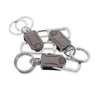 LRXIYODE 3 Pièces Porte-clés Fidget Métal Porte-clés Créatif Rotatif pour Sac à Main Sac à Dos Clés de Voiture Accessoire Original et Silencieux pour Gestion du Stress