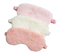 LRXIYODE 3 pièces pour Yeux Soie Artificielle Confortable Oculaire et Pratique Cache Yeux Décoratif pour Voyage Bureau et Sommeil Réparateur