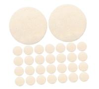 LRXIYODE 30 Pièces Lot Éponges Naturelles Loofah Exfoliantes Visage et Corps Réutilisables Beige Nettoyage Peau Doux et Sécurisé pour Soins et Cuisine