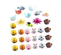 LRXIYODE 30 pièces Voiture à Rétrofriction Animaux Cartoon pour Garçon Fille Lot Voitures Pull Back Ans Léger et Facile à Manipuler pour Développement Intellectuel