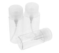 LRXIYODE 3Pièces Bouteille Push Down pour Cosmétique de Flacons Bouteille de Étanche pour Démaquillant