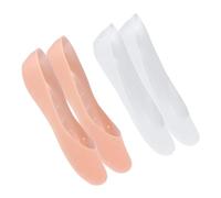 LRXIYODE 4 Couvre Silicone Hydratants de Chaussettes de Protection pour Blanches Couleur Chair pour Soins des Confort et Prévention des Fissures