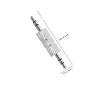 LRXIYODE 4 pièces Adaptateur Audio Mâle à Mâle Connecteur Aux Extender Prise Jack Doubleur Compatible Microphone et Enceinte Connecteur de Conversion Audio Stéréo Compact et Portable