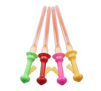 LRXIYODE 4 Pièces Baguettes à Bulles Géantes Garçon Fille pour Plein Air sans Liquide Couleurs Aléatoires Party Favor Bubble Stick Jeu Jardin Fille Garçon Couleur
